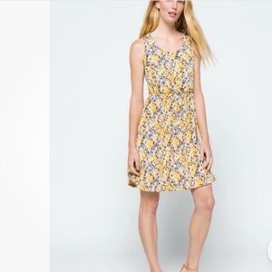 Kayleigh Tasha Knit Dress Yellow Floral Print